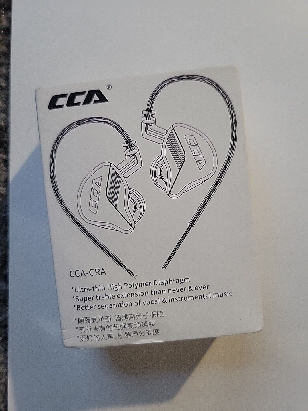 CCA CRA in Ear Monitor Headphones Ultra-Thin Diaphragm Dynamic Driver 