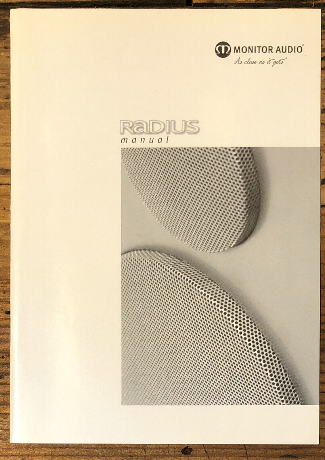 Monitor Audio Radius Speaker  Owner / User Manual *Original*