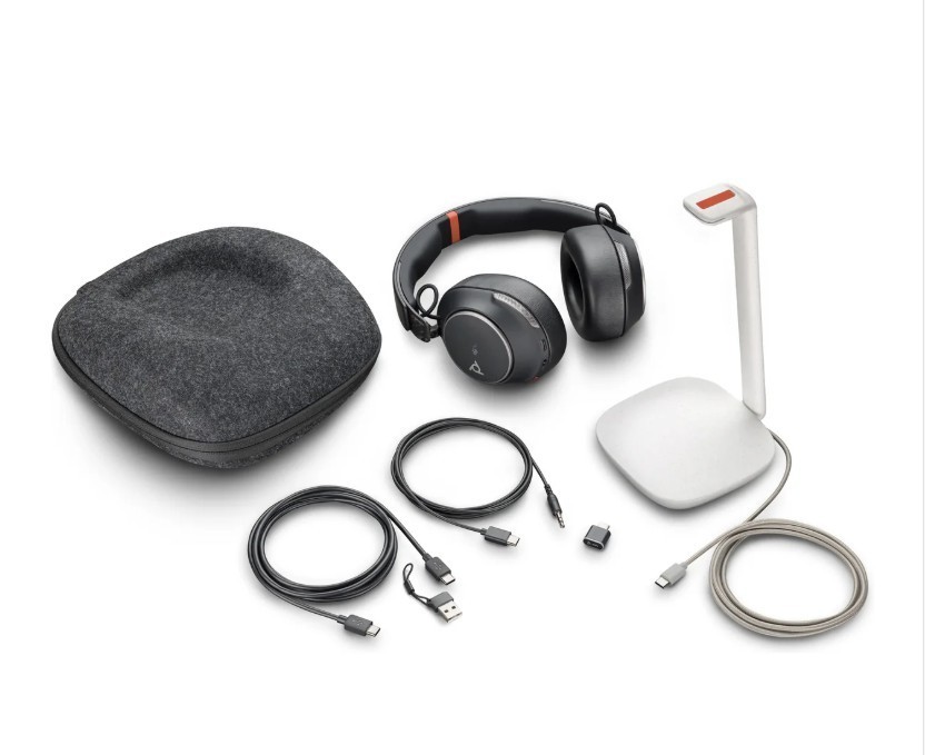 Poly Voyager Surround 85 UC Headset with charging stand 8G7T8AA Bluetooth USBC