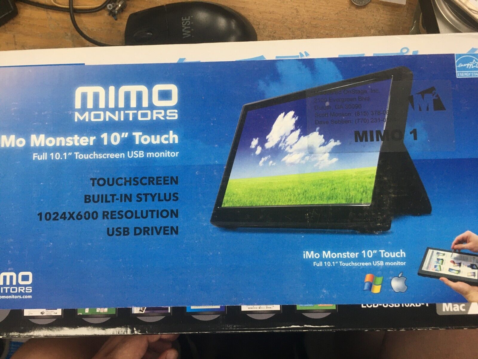 10.1-inch USB LCD Touch Panel Monitor LCD-USB10XB-T-M WIN7