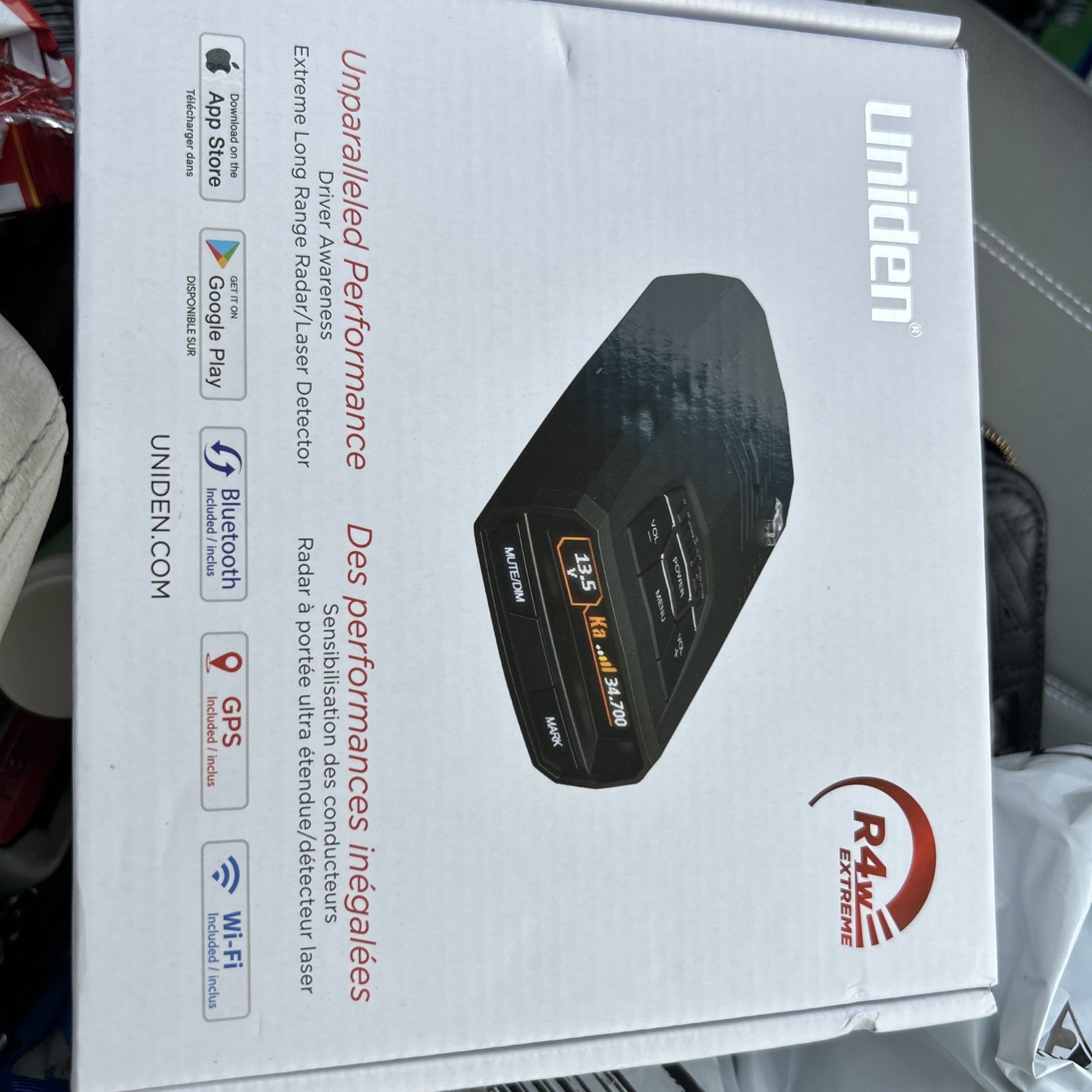 New Uniden R4w Radar Detector GPS Wi-Fi OLED Extreme Long Range New Uniden R4w Radar Detector GPS Wi-Fi OLED Extreme Long Range