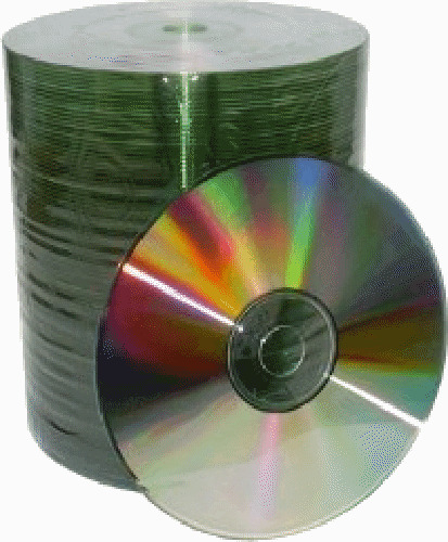 100 Grade A 52X Shiny Silver Top Blank CD-R CDR Disc Media 700MB