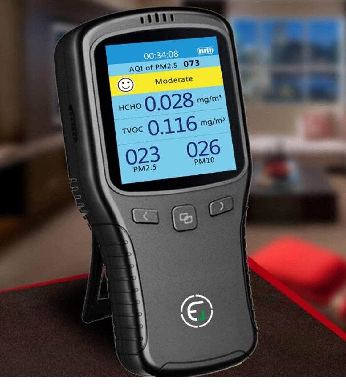 EG Air Quality Monitor Formaldehyde Detector Pollution Meter Sensor Tester