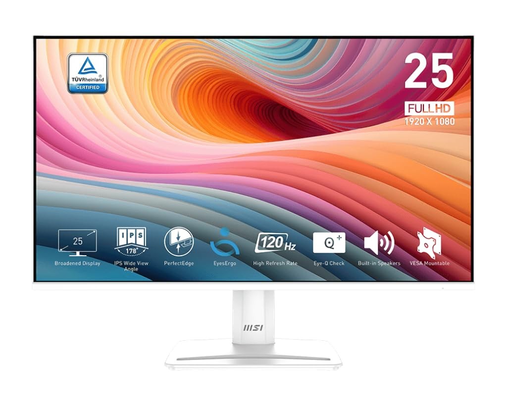 Monitor 24.5 IPS 1920x1080 120Hz Gaming HDR HDMI White PRO MP251W E2 24.5-inch