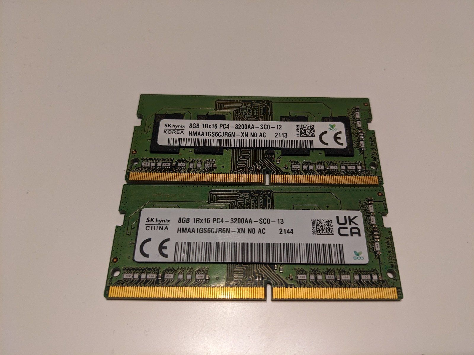 Laptop DDR4 SDRAM 8GB, 4GB PC4-3200AA, PC4-2666V, PC4-2400T - Tested