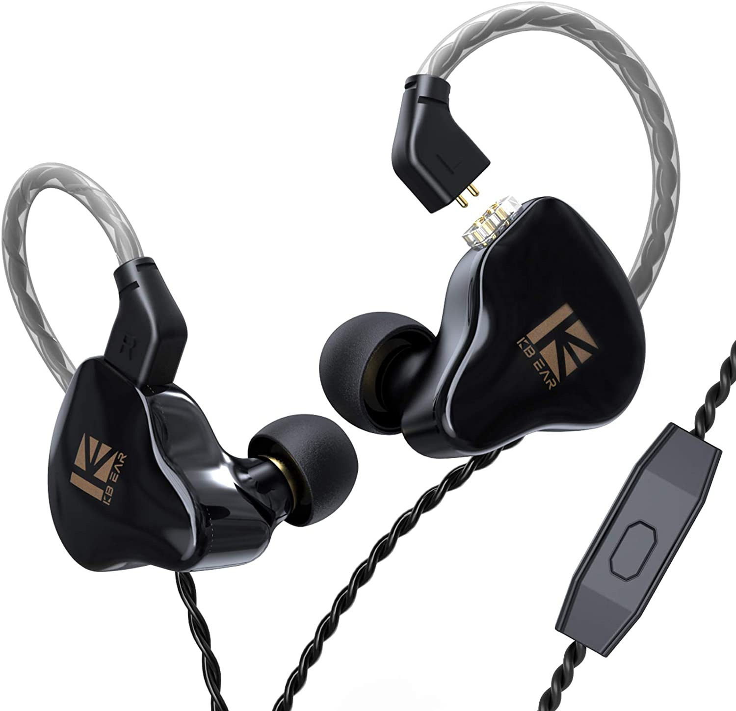 KBEAR KS1 1DD Hifi in Ear Monitor Earphone, Noise Canceling Earbuds Headphone Dy