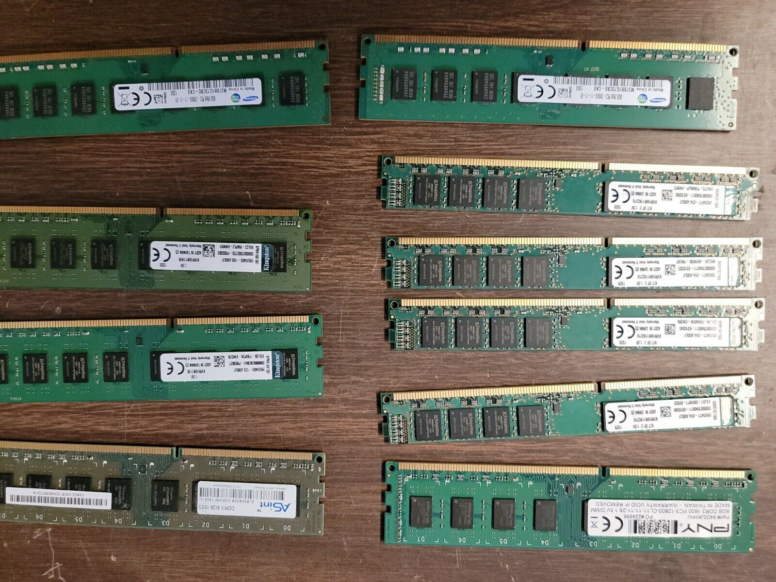 Lot Of 10 / DDR3 PC3 / 8GB / Memory RAM Mix