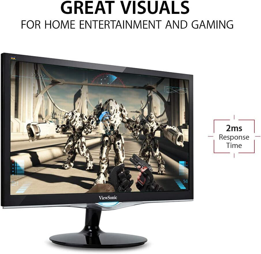 ViewSonic VX2452MH 24 Inch 2ms 60Hz 1080p Monitor with HDMI and VGA inputs