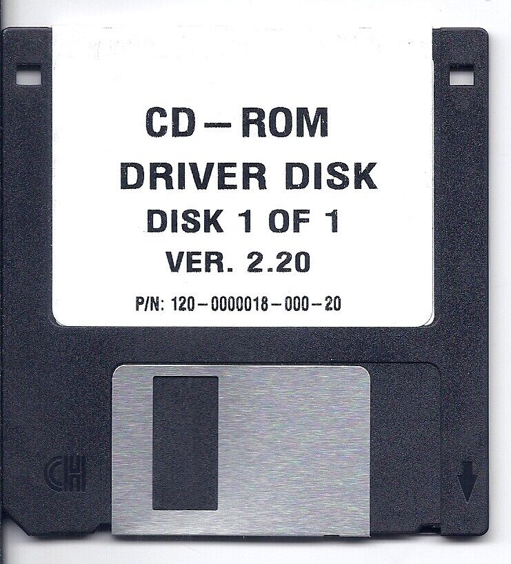 vintage 1.44 floppy - CD-ROM Driver disc