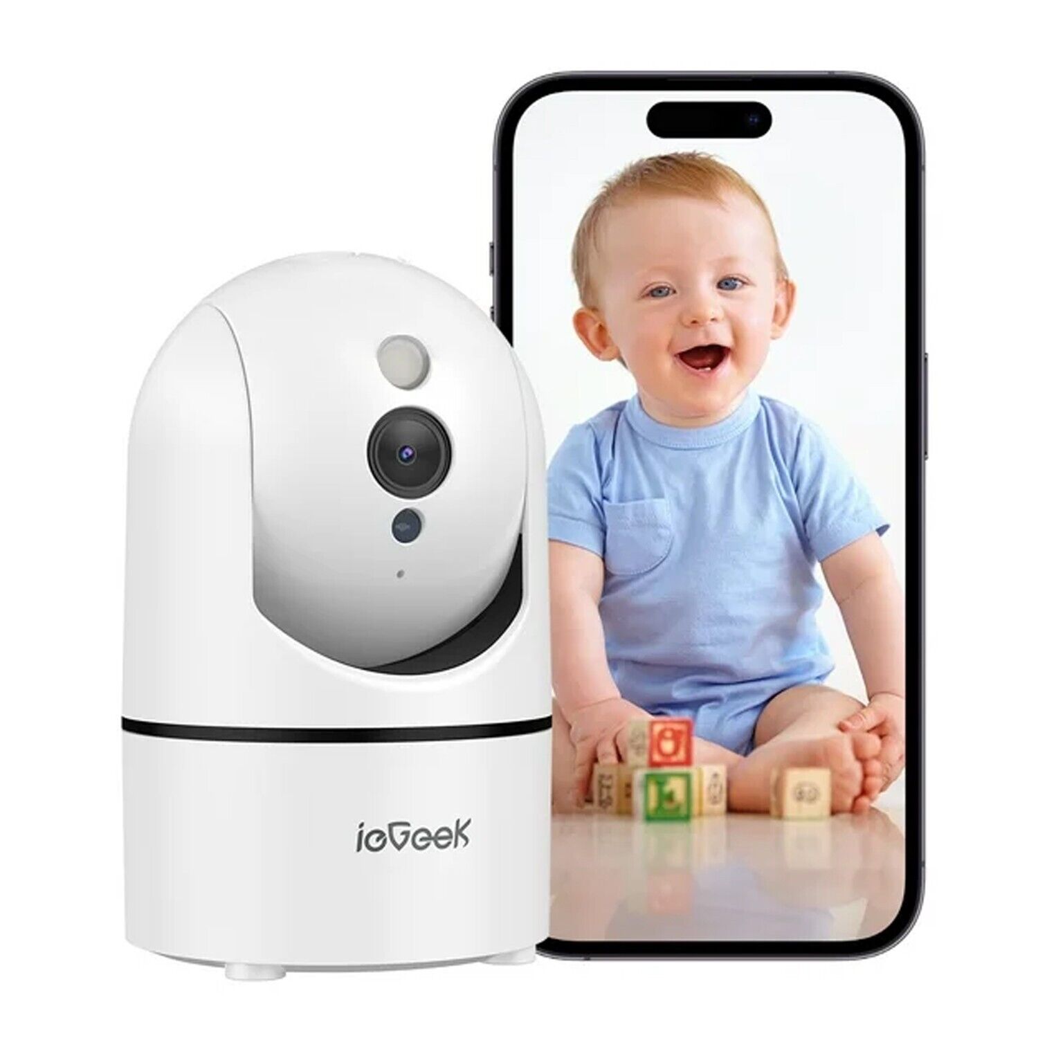 ieGeek  Indoor Camera Baby Monitor Pet Camera Home Security Camera 7/24 Record