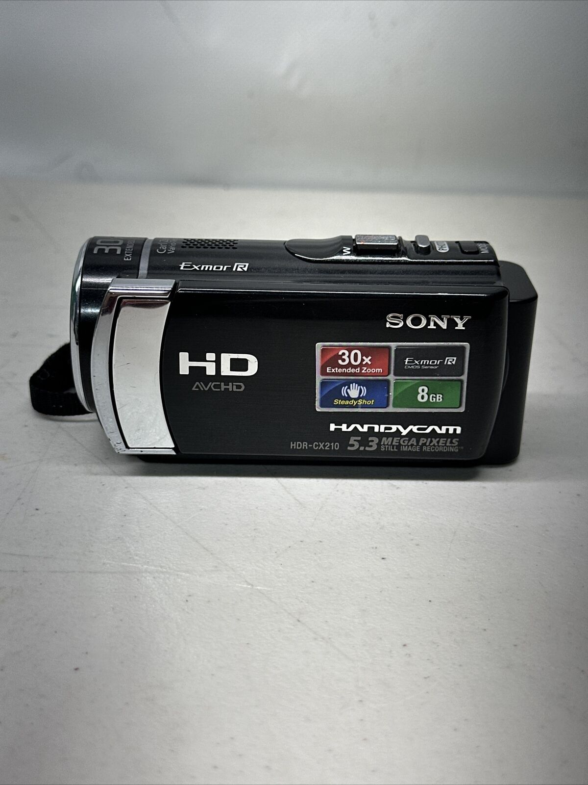 Sony HDR-CX210 30x Zoom  HD 5.3MP Digital Black Camcorder WORKS