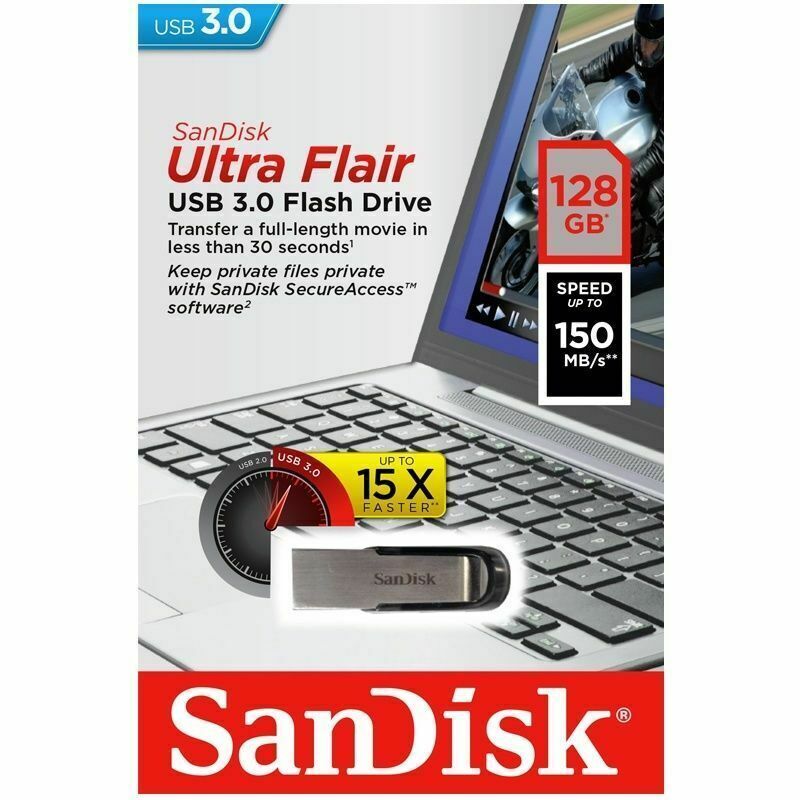 SanDisk Ultra Flair USB 3.0 Flash drive- 128GB