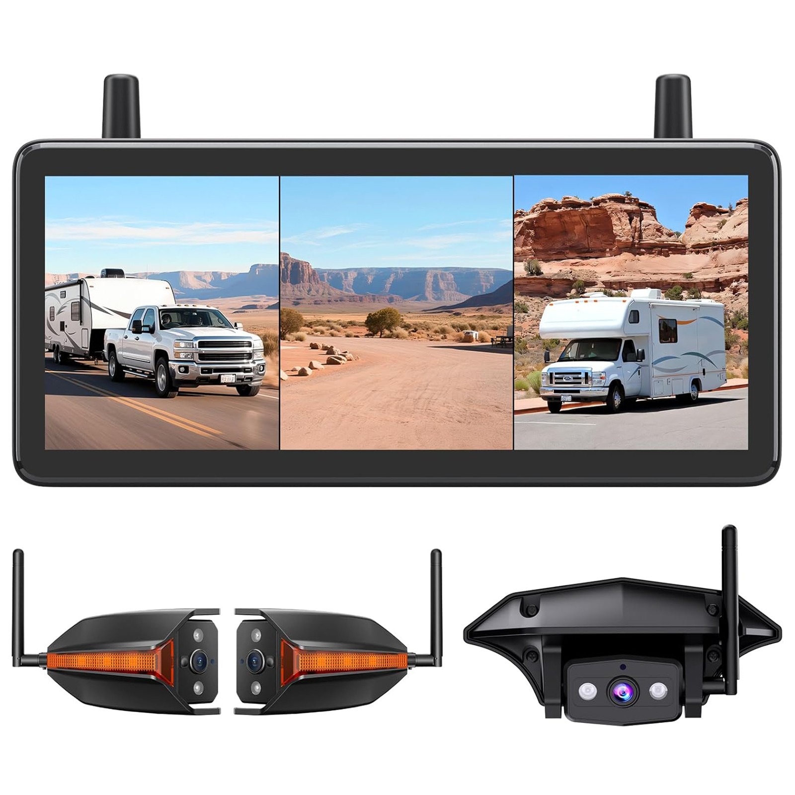 AUTO-VOX WF4 Wireless RV Camera System For Driving &Reversing 7.2 AUTO-VOX WF4 Wireless RV Camera System For Driving &Reversing 7.2