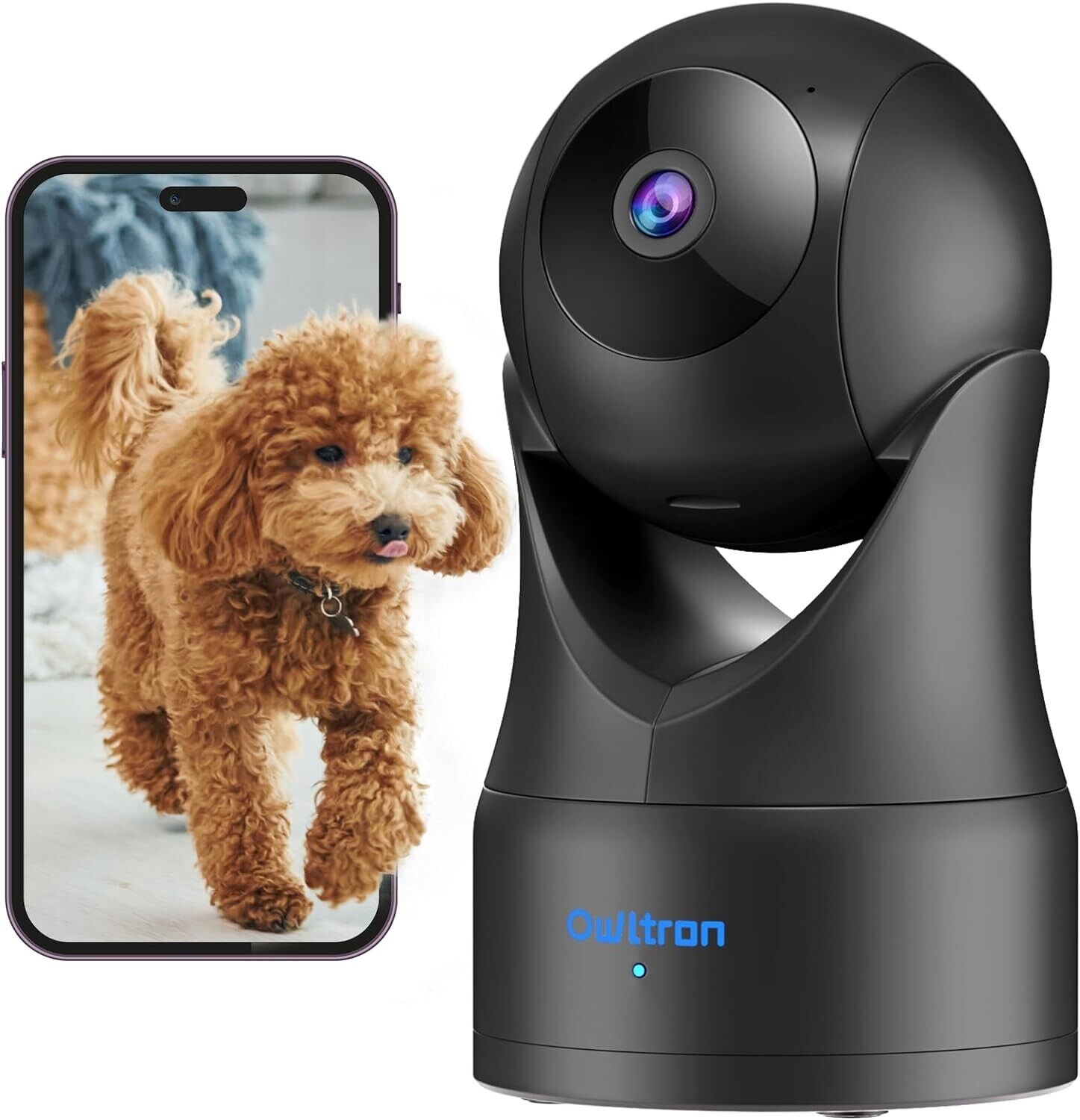 Home Security with Motion Detection, Baby Monitor Camera with Night Vision 2.4Gz