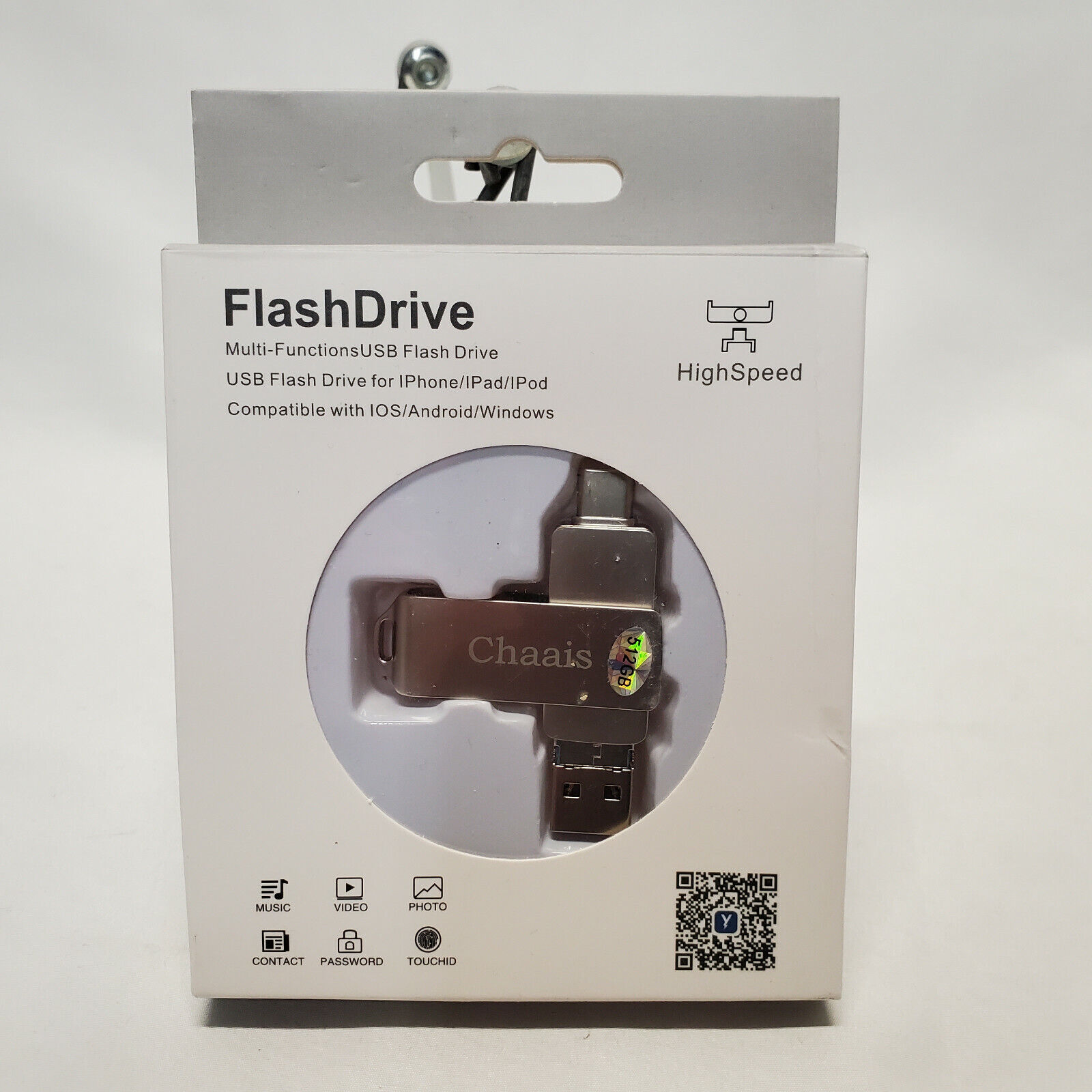 512GB Flash Drive for Phone PC Photo Video Memory Stick-USB/USB C/Micro USB