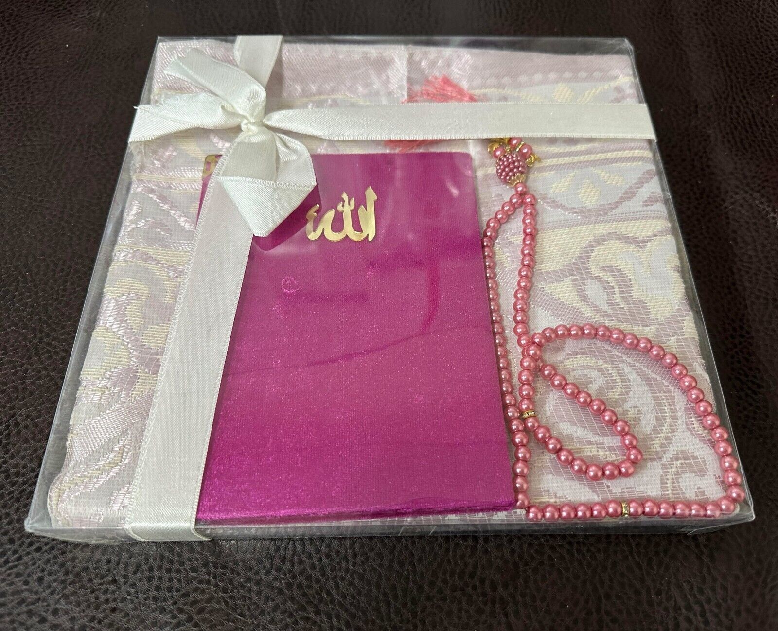 Islamic Prayer Gift Set , Yaseen Book, Praying Mat And Masbaha Tasbeeh.