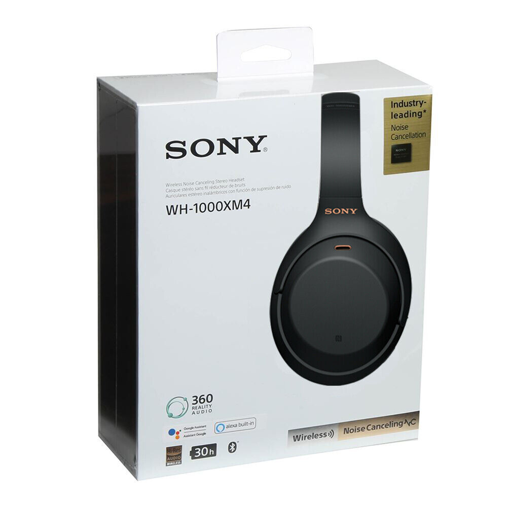 Sony XM4 Noise Cancelling Bluetooth Wireless Headphones - WH1000XM4