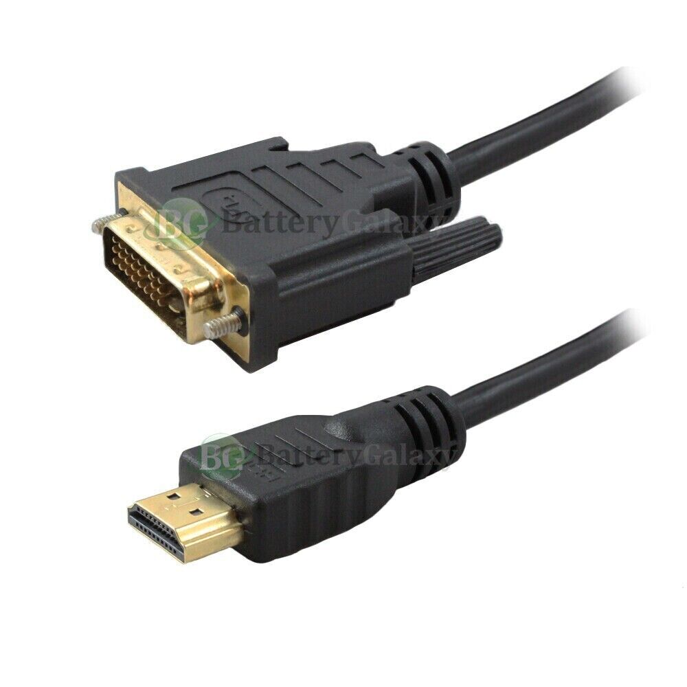 HDMI to DVI-D Monitor Display TV Adapter Cable Male/Male HD 1080p HDTV 6 FT