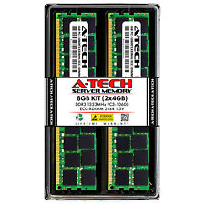 A-Tech 8GB 2x 4GB 2Rx4 PC3-10600R DDR3 1333 MHz ECC REG RDIMM Server Memory RAM picture