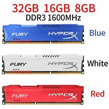 32GB 16GB 8G PC3-12800 DDR3 1600MHz Memory DIMM SDRAM 3Color LOT For HyperX FURY picture