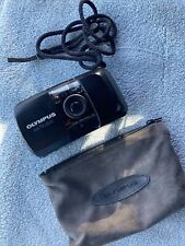 Olympus Infinity Stylus AF 35mm Point & Shoot Film Camera Black Tested WORKS picture