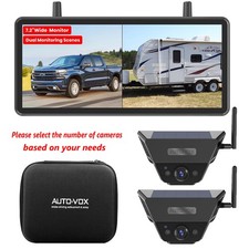 AUTO-VOX Solar5B RV Magnetic Backup Camera Loop Recording 7.2