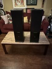 Vintage Wharfedale Monitor M-128 Floor Standing Speakers TESTED WORKS picture
