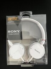 SONY Studio Monitor Stereo Headphone MDR-ZX100 White Brand New Sealed picture