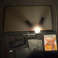 PlayStation 3D , 24in monitor with cord , 3D compatible game and Sony 3D glasses picture