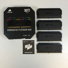Corsair Black Dominator Platinum RGB DDR4 Memory Module 8GBx4 32GB Used picture