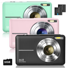 Digital Camera 44MP Compact Point and Shoot Photography Cameras for Teens, Kids picture
