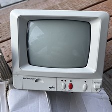 Vintage CCTV Monitor And Camera Set Security Monitor Amseco Audeocam Avc-351 picture