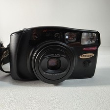 Samsung Maxima Zoom 105 35mm Point & Shoot Film Camera w/Case TESTED WORKING picture