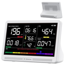 16-in-1 Indoor Air Quality Monitor CO2 PM2.5 HCHO TVOC 7 in. HD picture