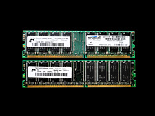 Micron 512MB 2x256MB Memory Modules DDR-266MHz PC2100U CL2.5 Non-ECC DIMM RAM picture