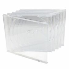 10 Standard 10.4 mm Jewel Case Single CD DVD Disc Storage Assembled Clear Tray picture