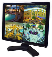 CCTV Security Monitor, 17 Inch BNC Monitor with VGA HDMI AV Built-In Speaker 4:3 picture