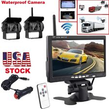 For RV Truck Bus Wireless Backup Rear View Camera System 7