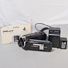 Canon VIXIA HF R400 HD Digital Camcorder Black *GOOD/TESTED* W 4gb SD + BP727 picture