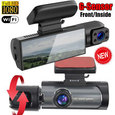 Car Dash Cam Wifi Dual Lens Front/Inside G-Sensor Parking Monitor Loop Recording picture