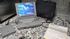 VINTAGE TOSHIBA SATELLITE 205CDS WINDOWS 95 LAPTOP AS IS BOOTS UP WITH EXTRAS  picture