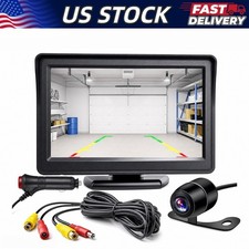 Car Rear View Backup Camera Reverse Parking Night Vision and 4.3