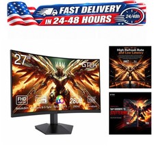 GTek 27 Inch Curved Gaming Monitor 280Hz FHD 1080P 1ms FreeSync HDR VA PC picture