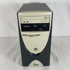 Vintage ECS Micro-ATX Desktop Case | Beige/Dark Grey | *READ* picture