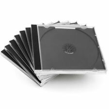 10 Standard 10.4 mm Jewel Case Single CD DVD Disc Storage Assembled Black Tray picture